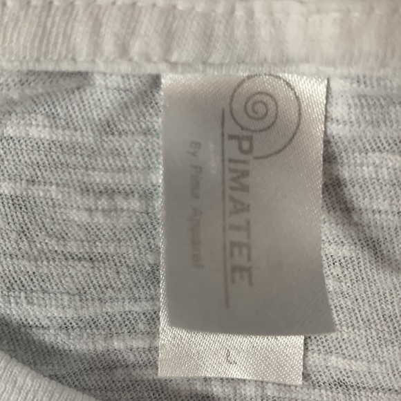 Pimatee Festival of Arts Laguna Beach white sheet t-shirt.  Size L.  Chest 16” - Picture 4 of 7